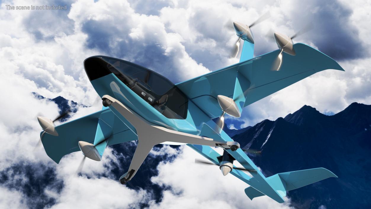 3D Personal Futuristic Aircraft model