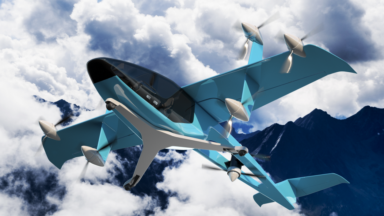 3D Personal Futuristic Aircraft model