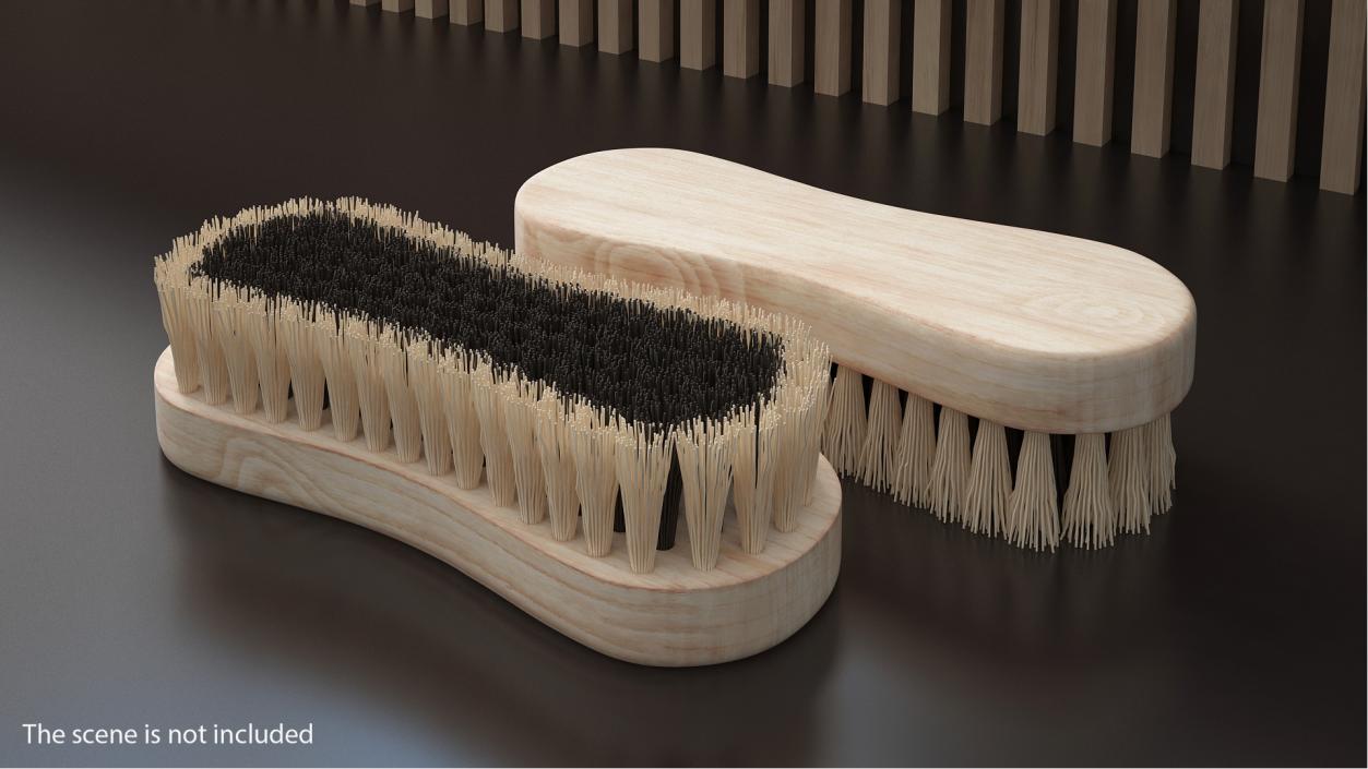 3D model Cleaning Brush Light Wood