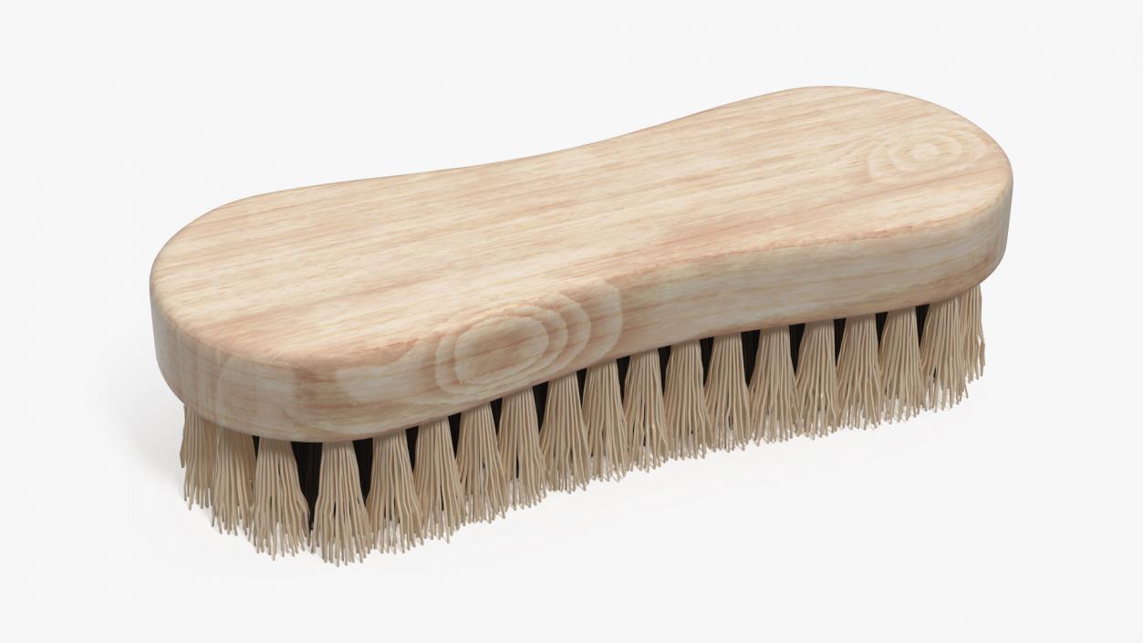 3D model Cleaning Brush Light Wood