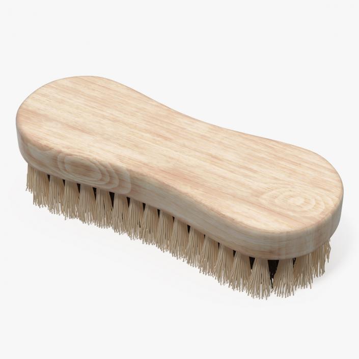 3D model Cleaning Brush Light Wood