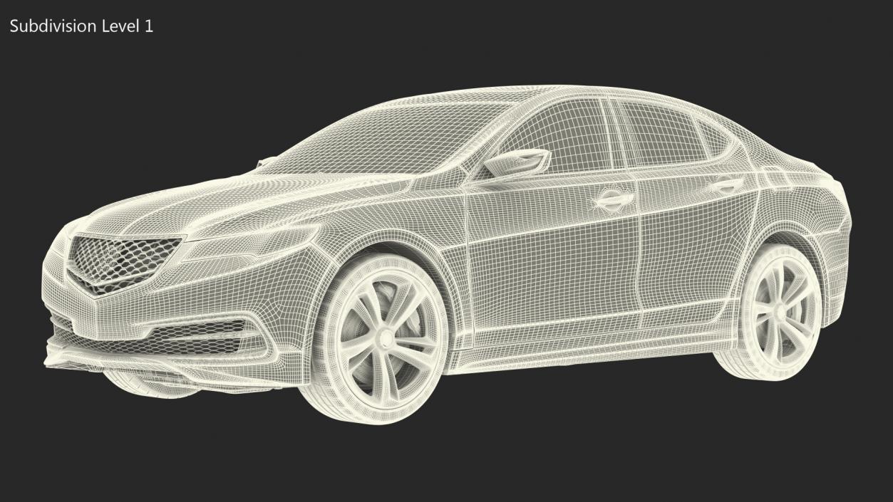 Sport Sedan Generic 3D model