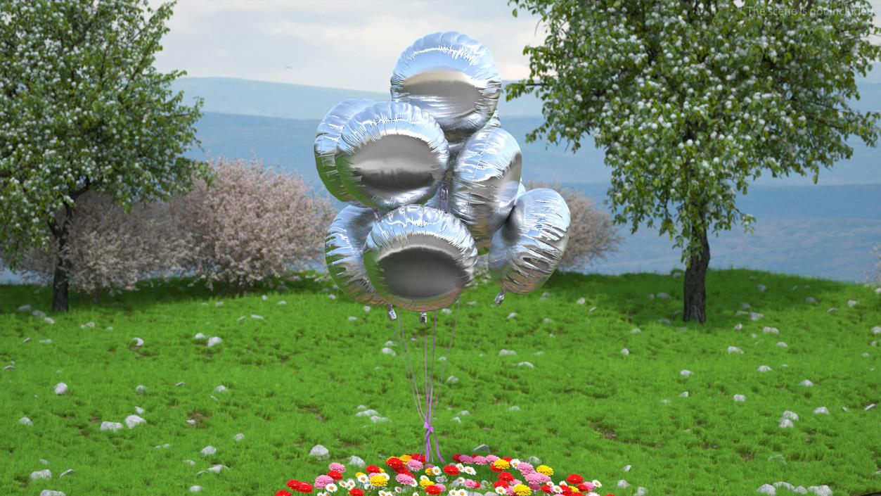 3D model Party Decoration Foil Balloons