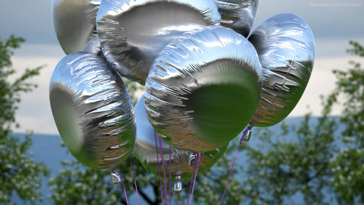 3D model Party Decoration Foil Balloons