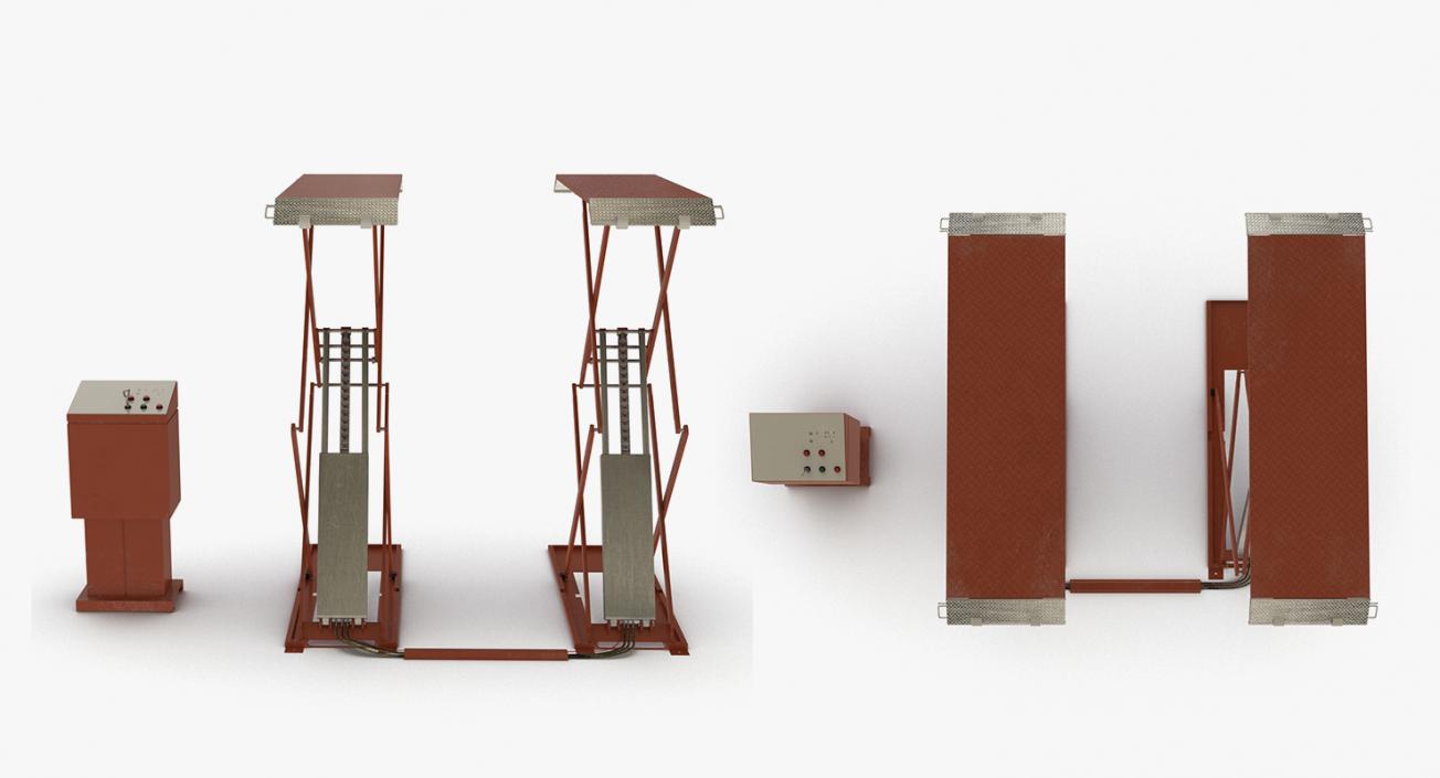 Car Lifts Collection 3 3D