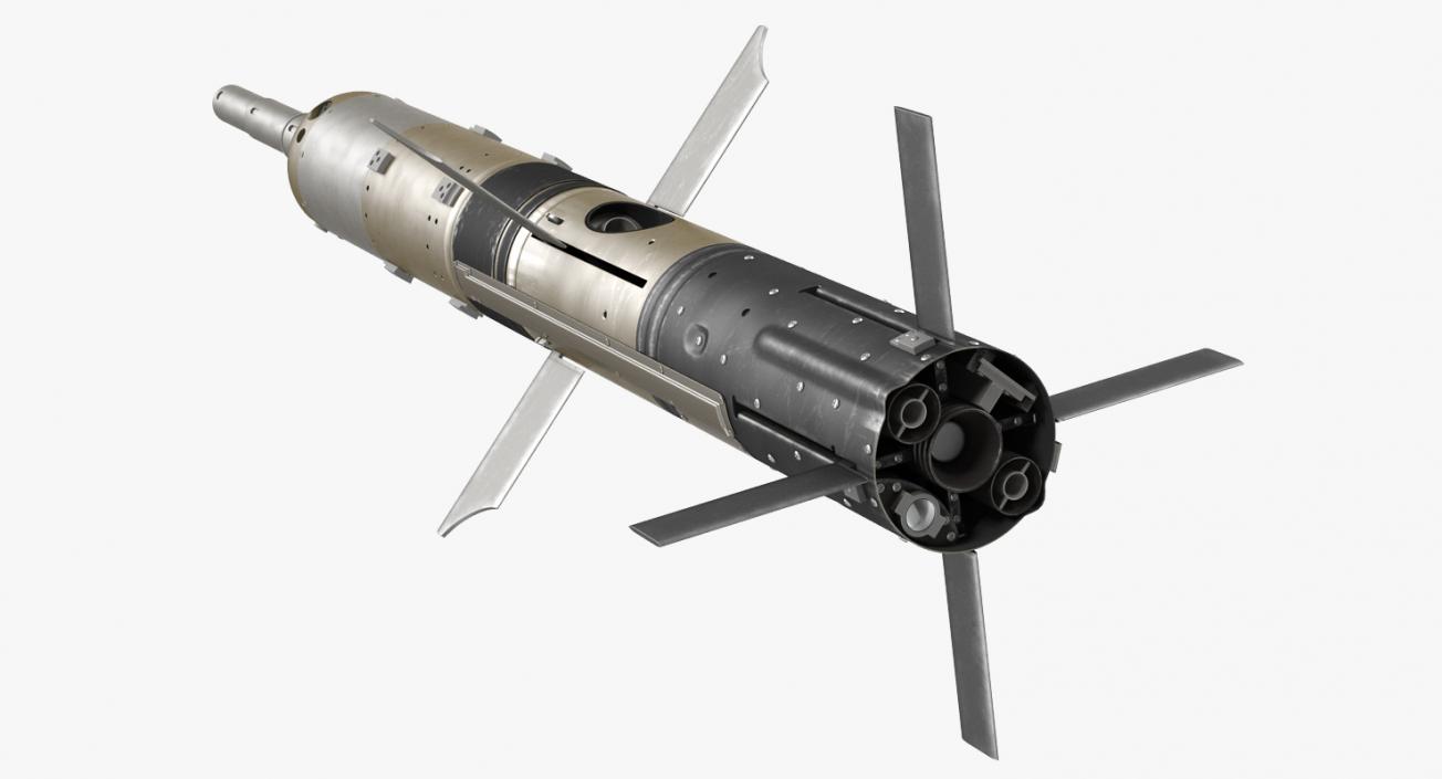 3D BGM 71E TOW Missile Rigged