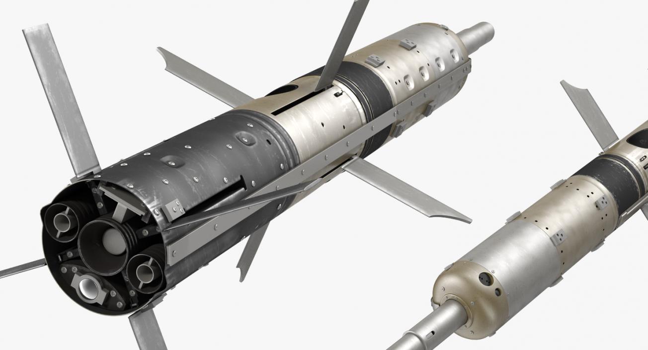 3D BGM 71E TOW Missile Rigged