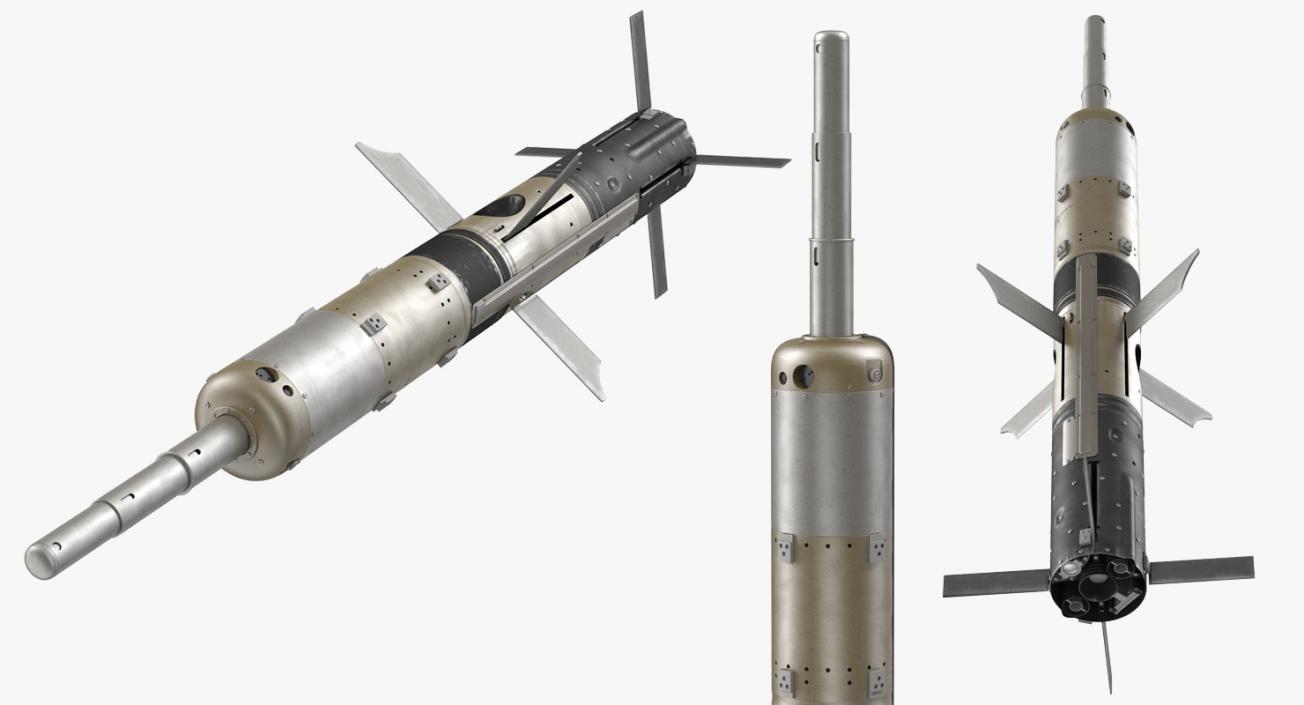 3D BGM 71E TOW Missile Rigged