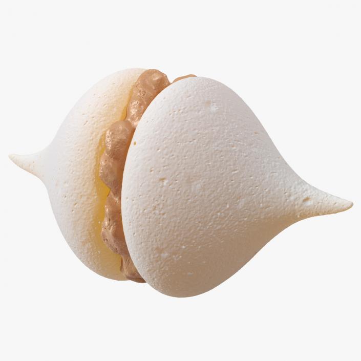 3D Smooth Meringue with Caramel Filling 2 model