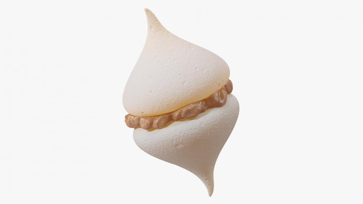 3D Smooth Meringue with Caramel Filling 2 model