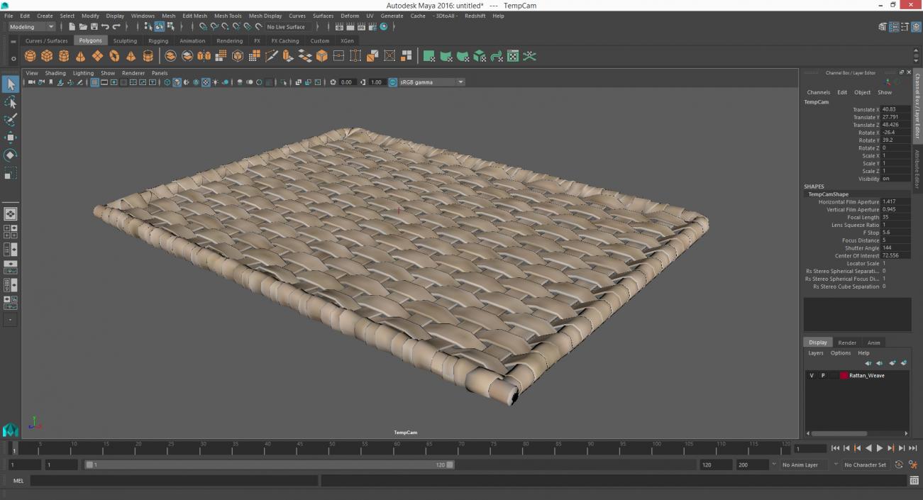 Rattan Weave 3D