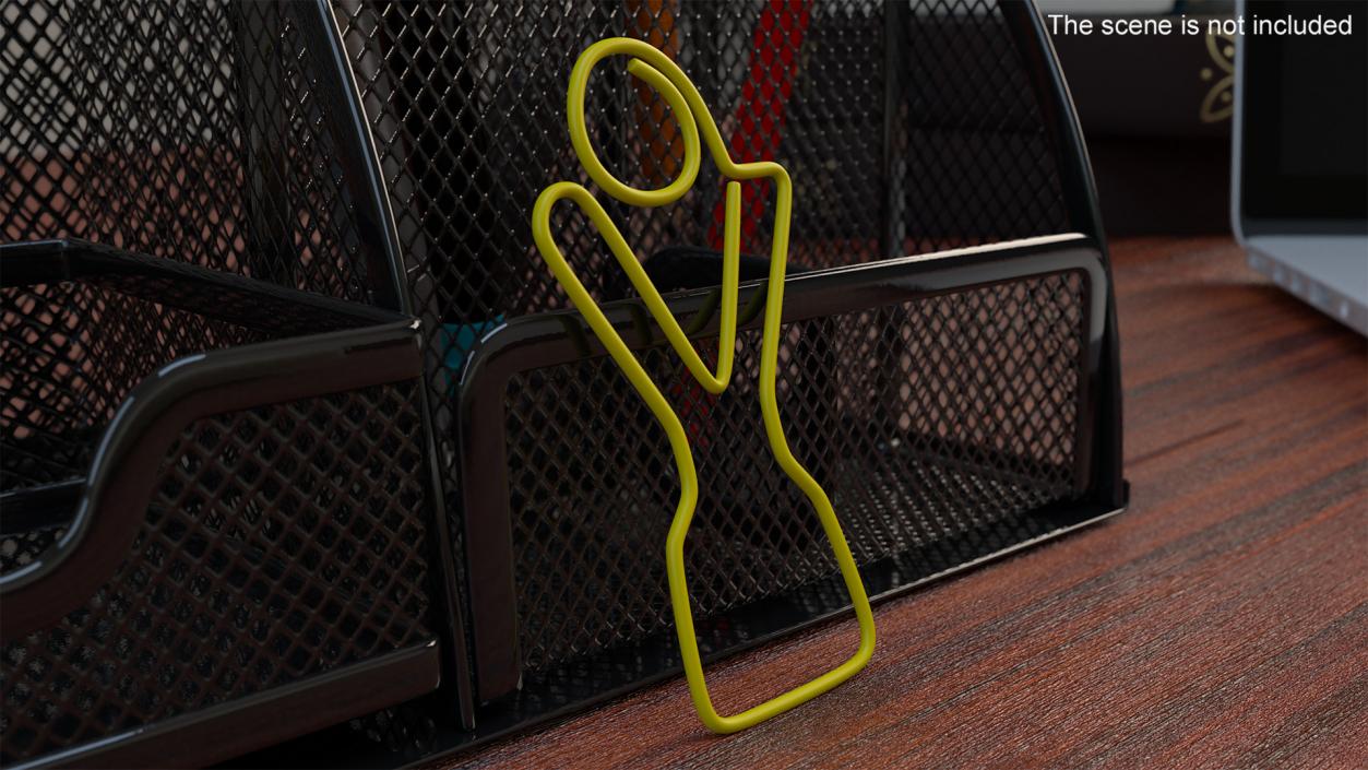 Slingshot Shaped Paper Clip 3D