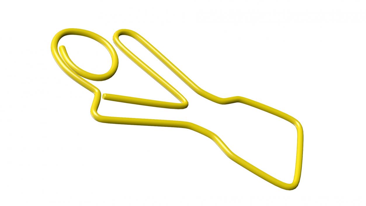 Slingshot Shaped Paper Clip 3D