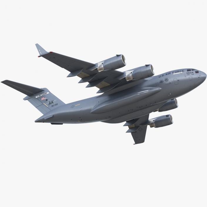 Boeing C17 Globemaster III Transport Aircraft Flight 3D