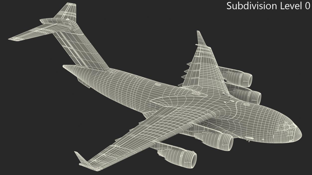 Boeing C17 Globemaster III Transport Aircraft Flight 3D