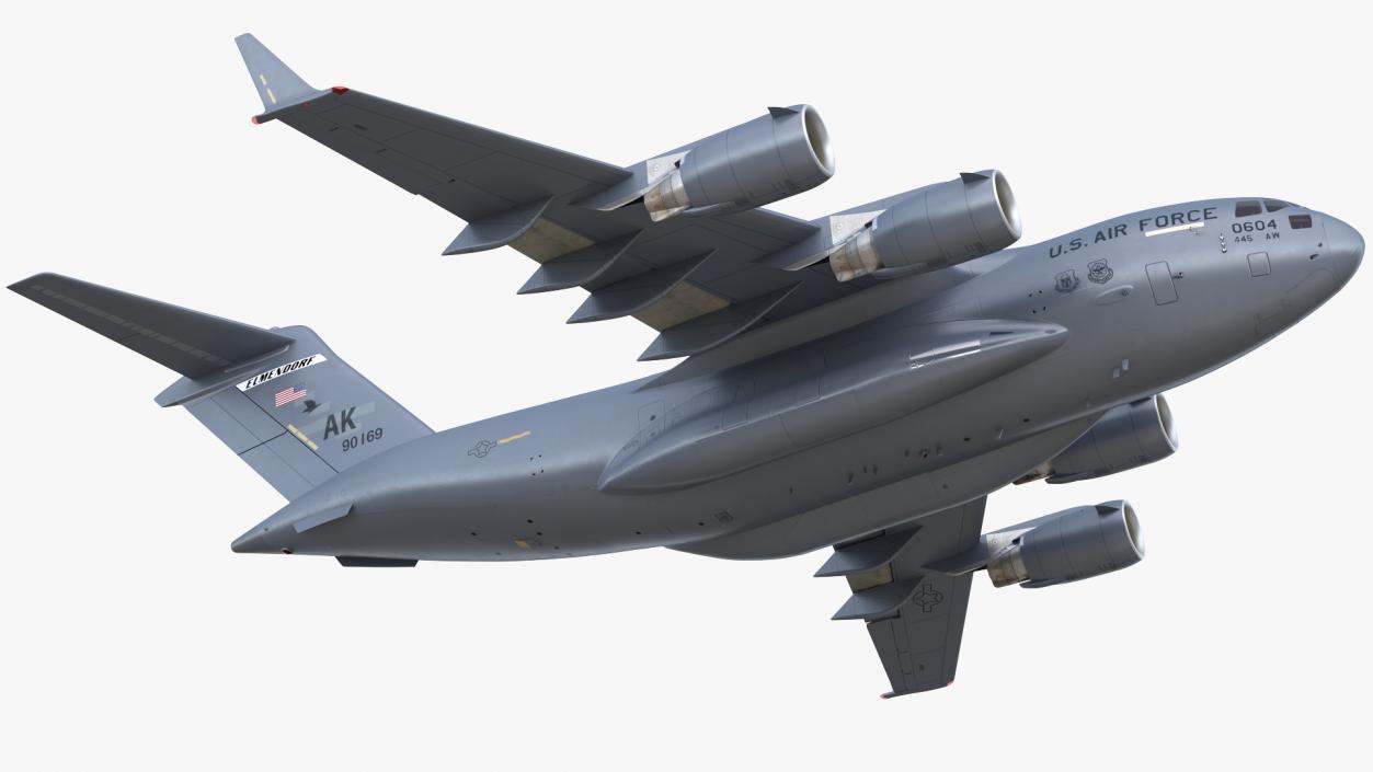 Boeing C17 Globemaster III Transport Aircraft Flight 3D