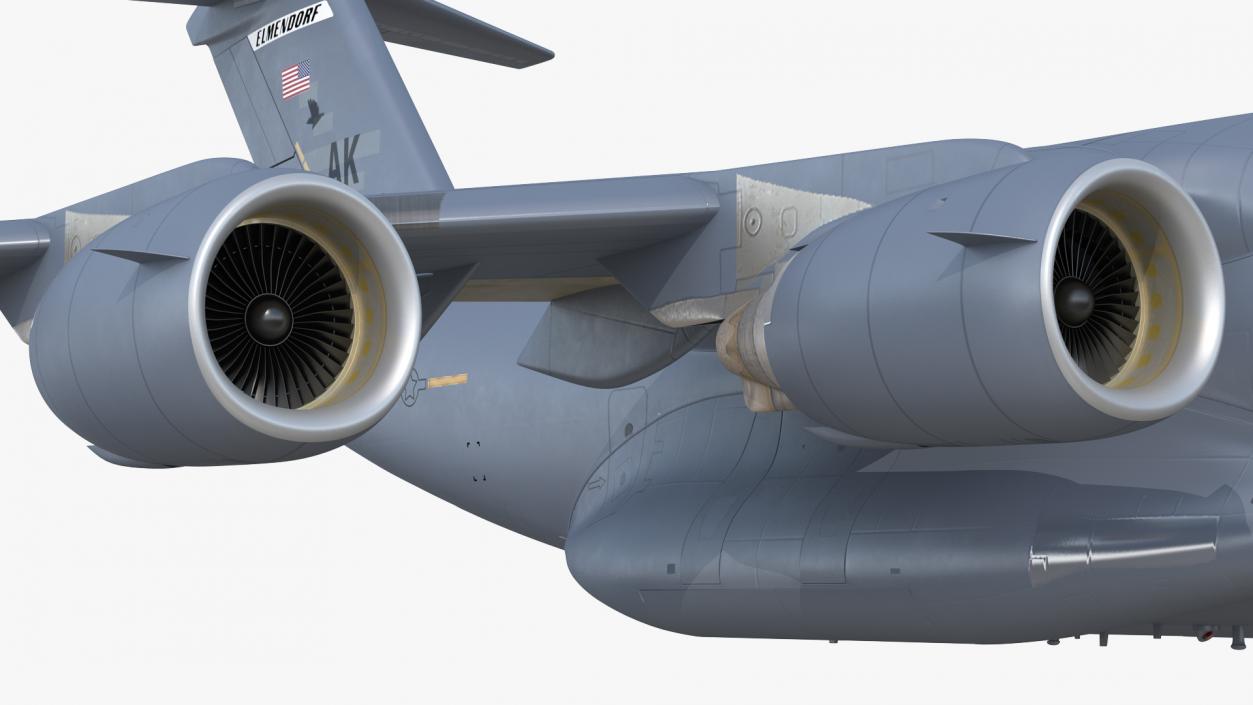 Boeing C17 Globemaster III Transport Aircraft Flight 3D