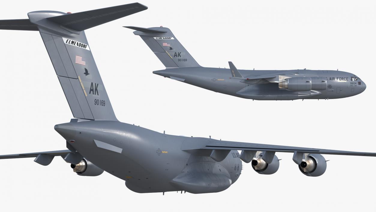 Boeing C17 Globemaster III Transport Aircraft Flight 3D