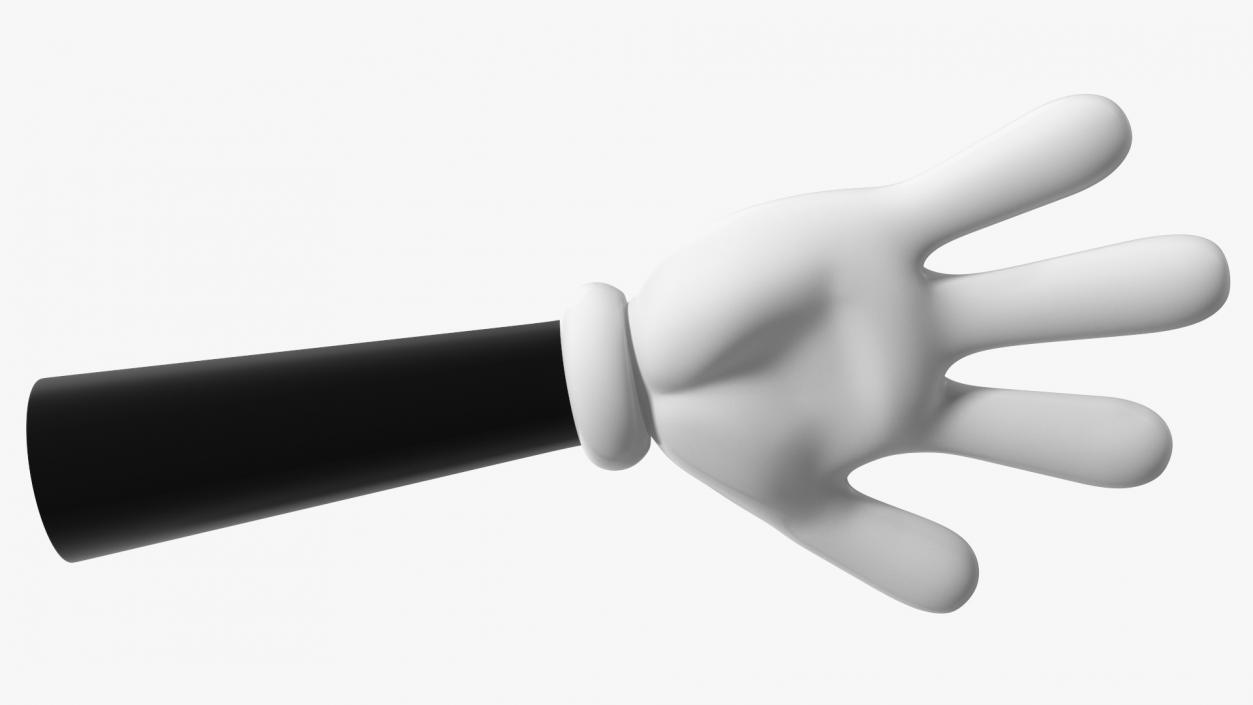 3D Cartoon Hands Wearing Gloves model