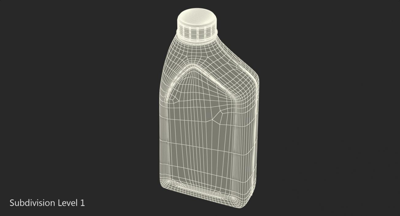 3D Bottle 1L Oil model