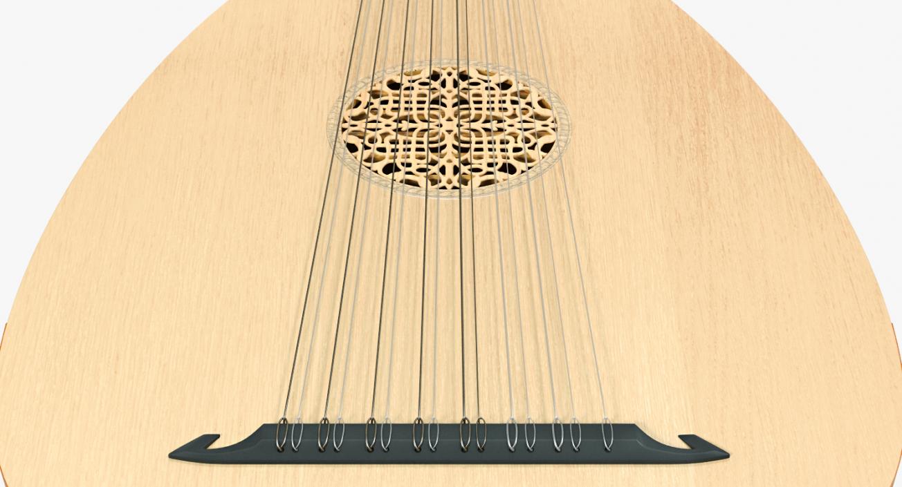 String Instrument Lute 3D