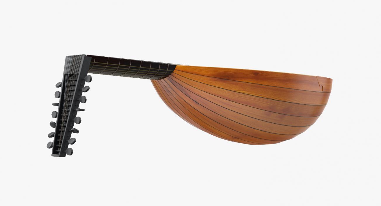 String Instrument Lute 3D