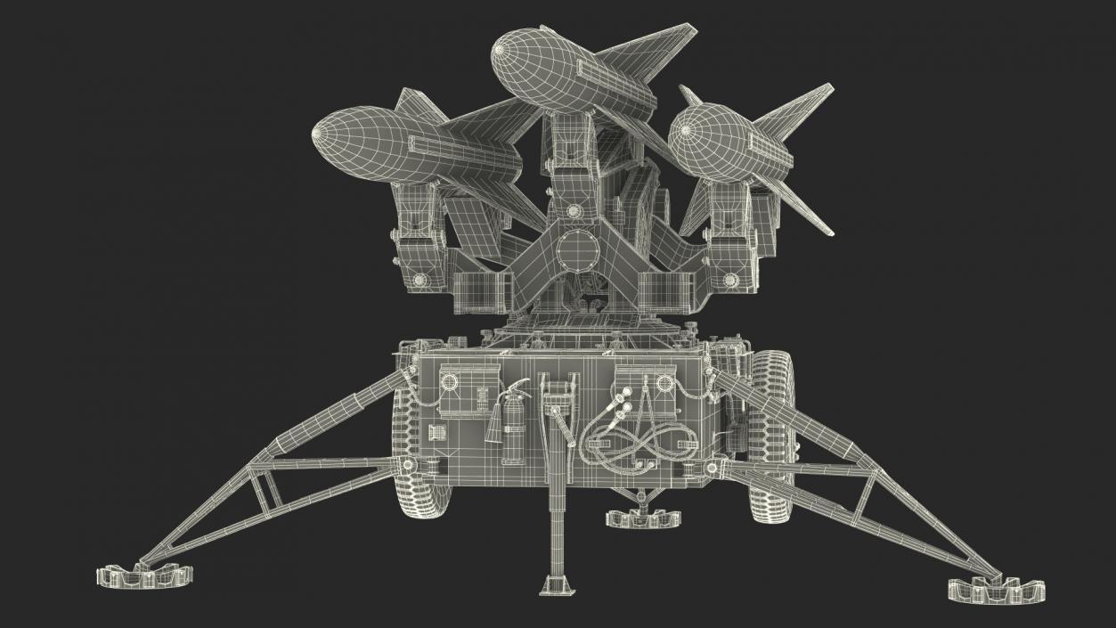 3D MIM23 HAWK Light Green Rigged for Maya model