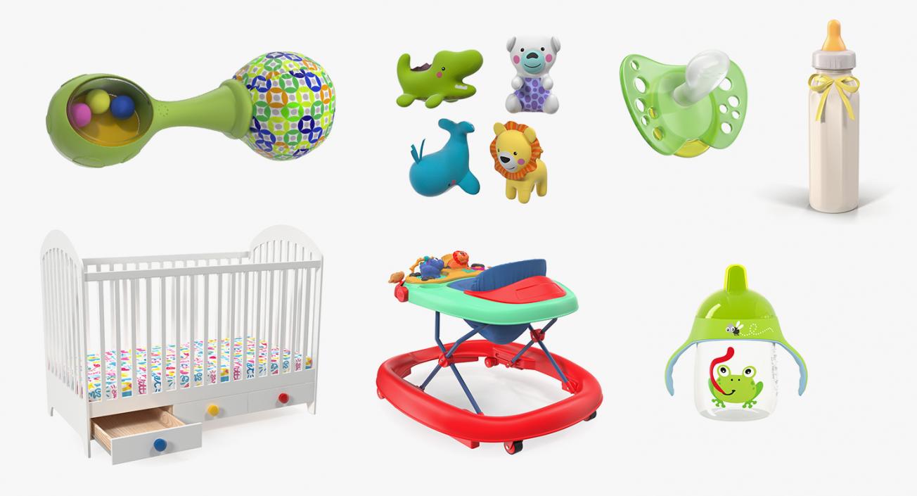 3D Childcare Products Collection 4