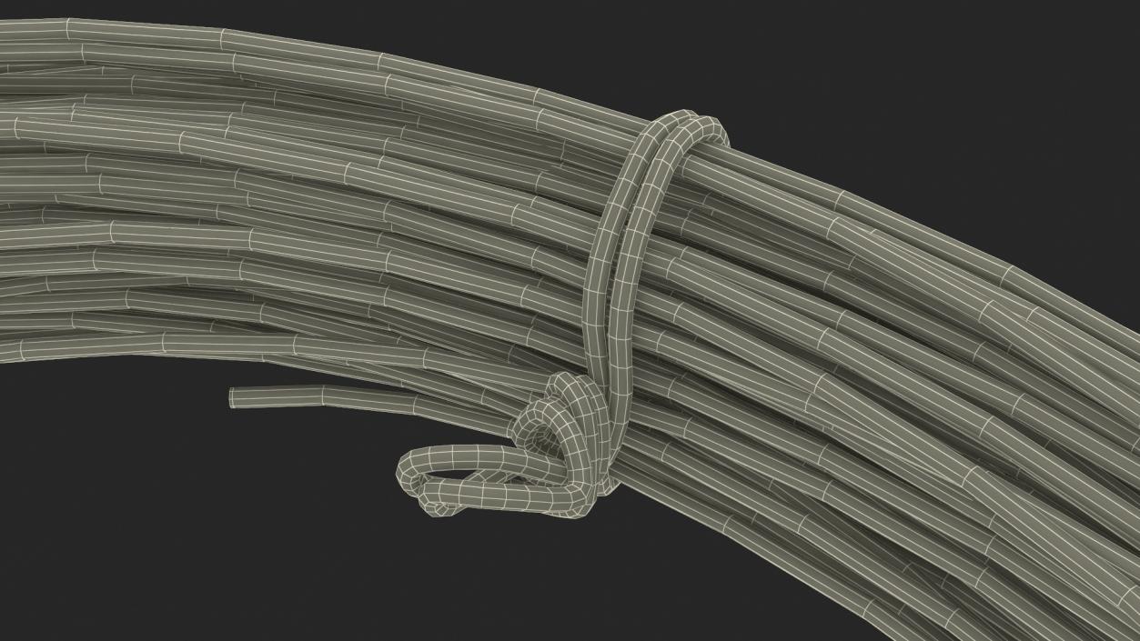 Aluminium Wire Coil Half 3D model