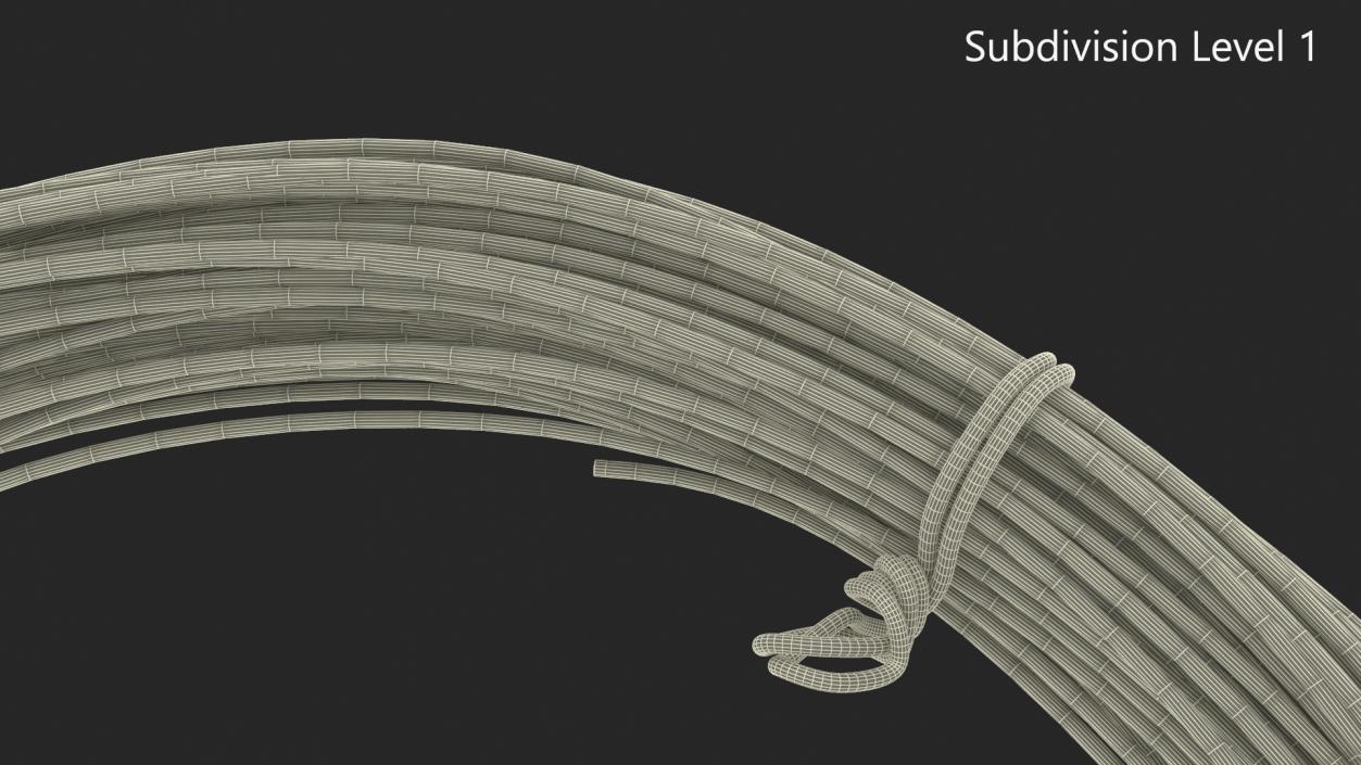 Aluminium Wire Coil Half 3D model