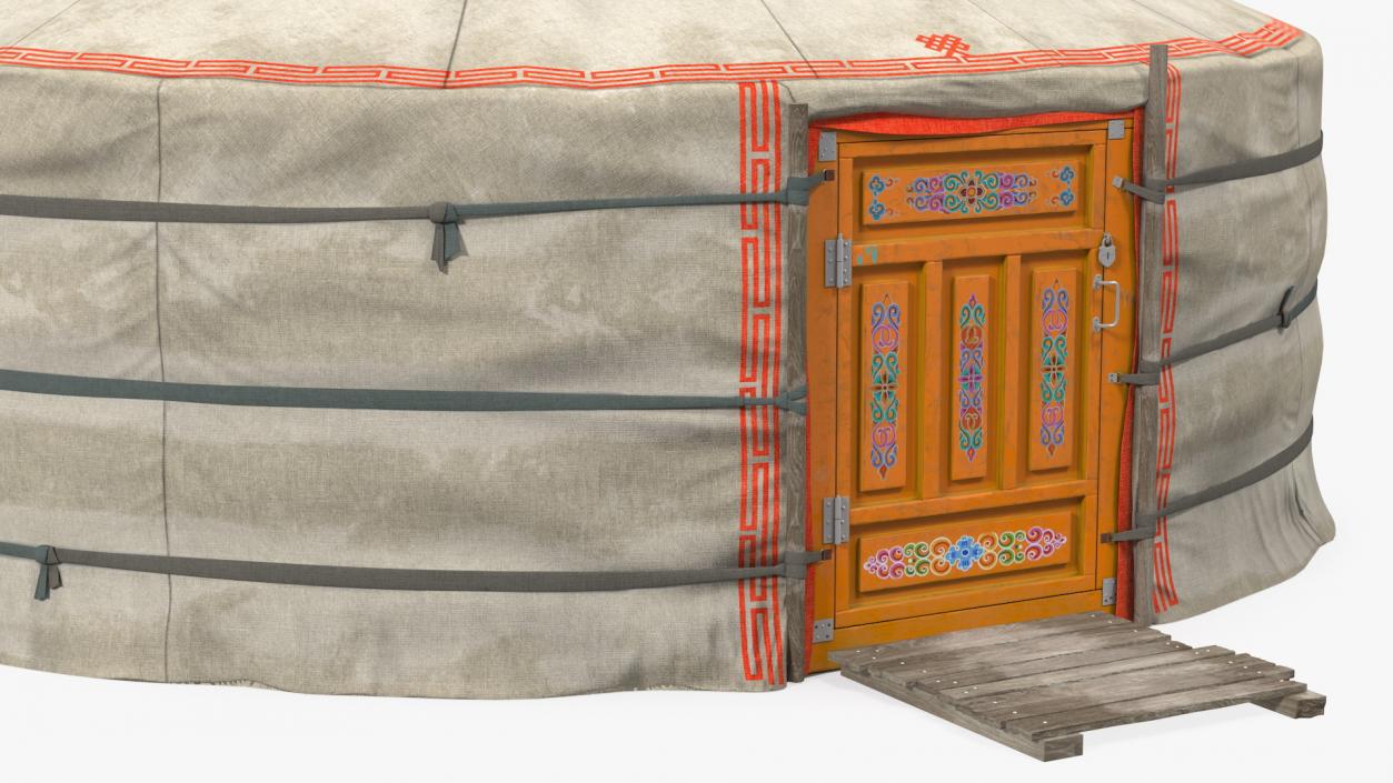 Yurt of Mongolian Nomads 3D model