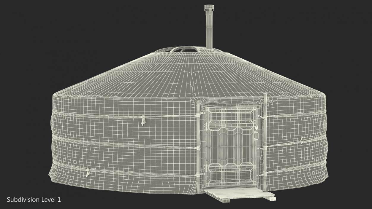 Yurt of Mongolian Nomads 3D model