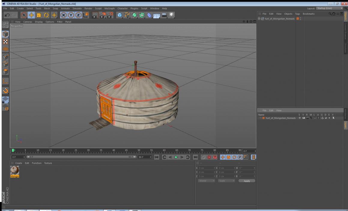 Yurt of Mongolian Nomads 3D model