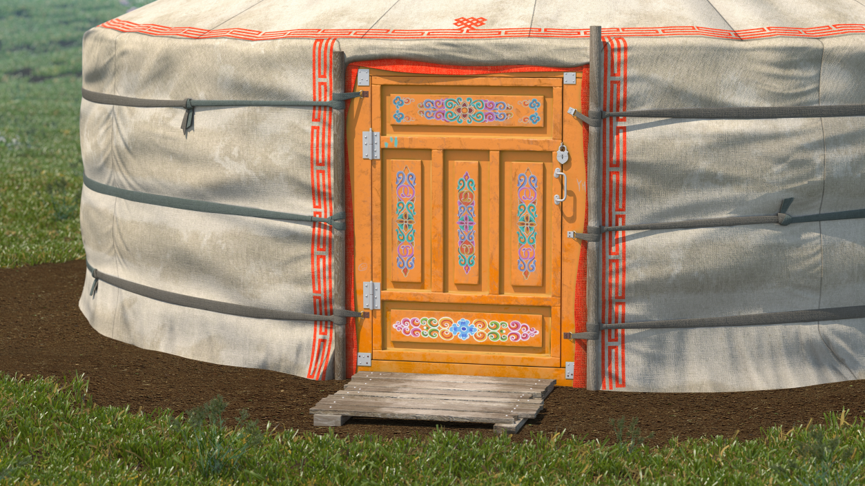 Yurt of Mongolian Nomads 3D model