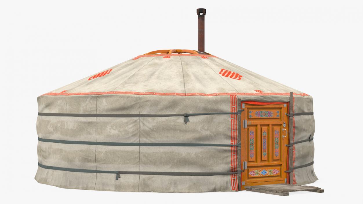 Yurt of Mongolian Nomads 3D model