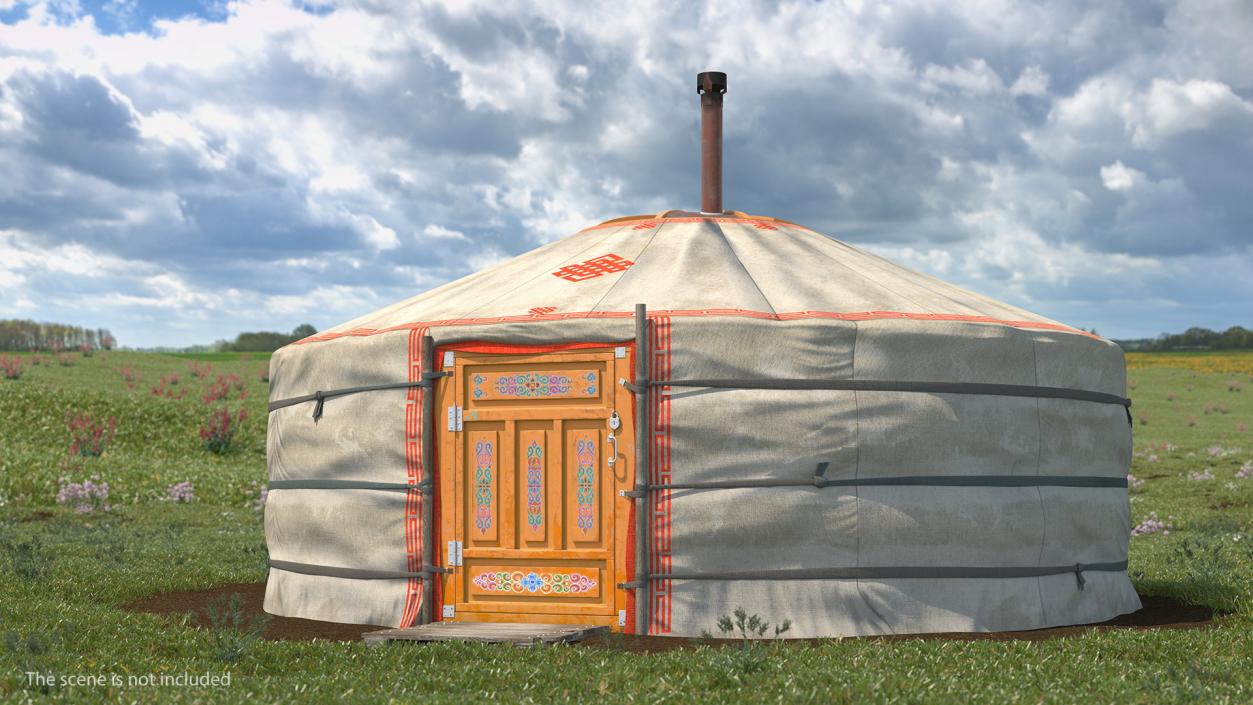 Yurt of Mongolian Nomads 3D model