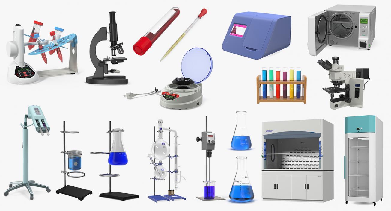 Lab Equipment Collection 10 3D