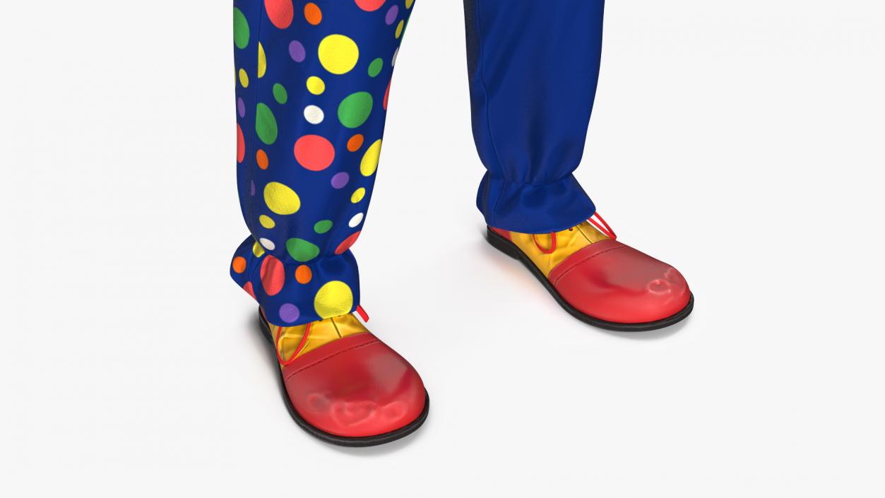 3D Funny Clown Costume Fur model