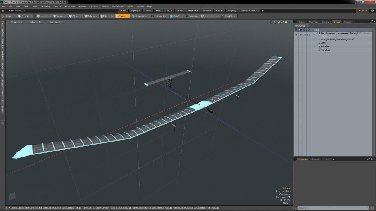 3D Solar Powered Unmanned Aircraft