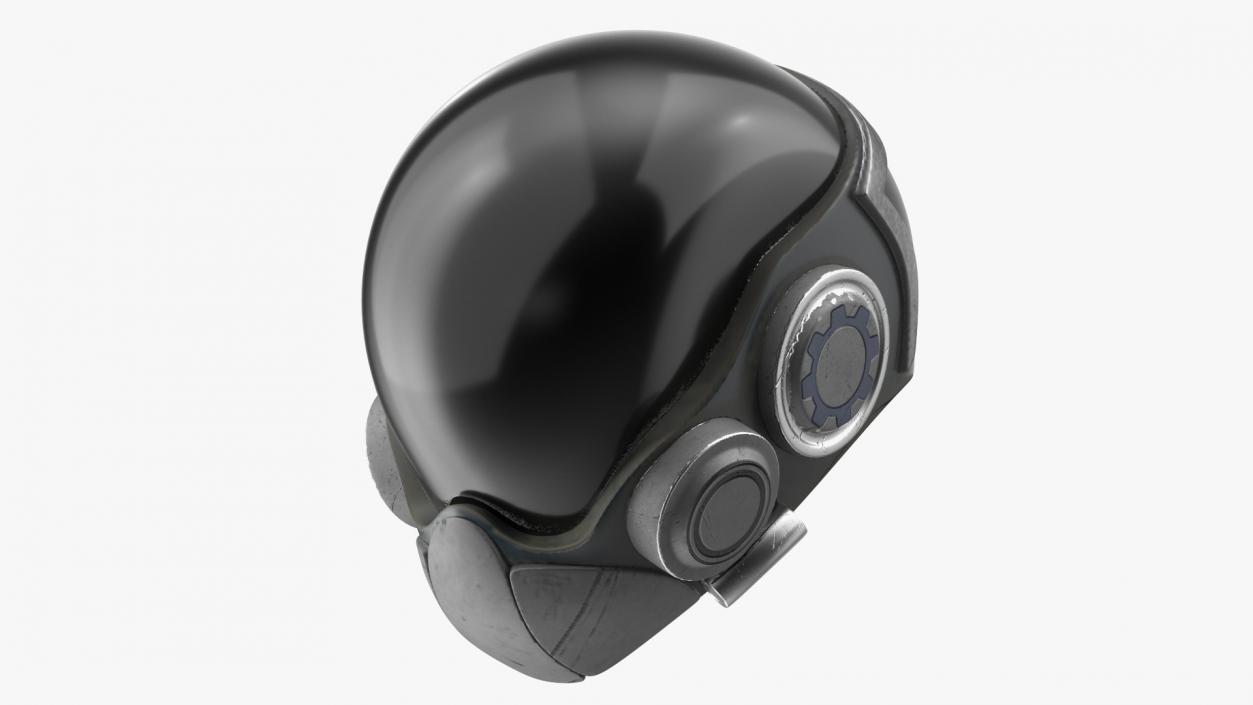 Futuristic Combat Helmet 3D model