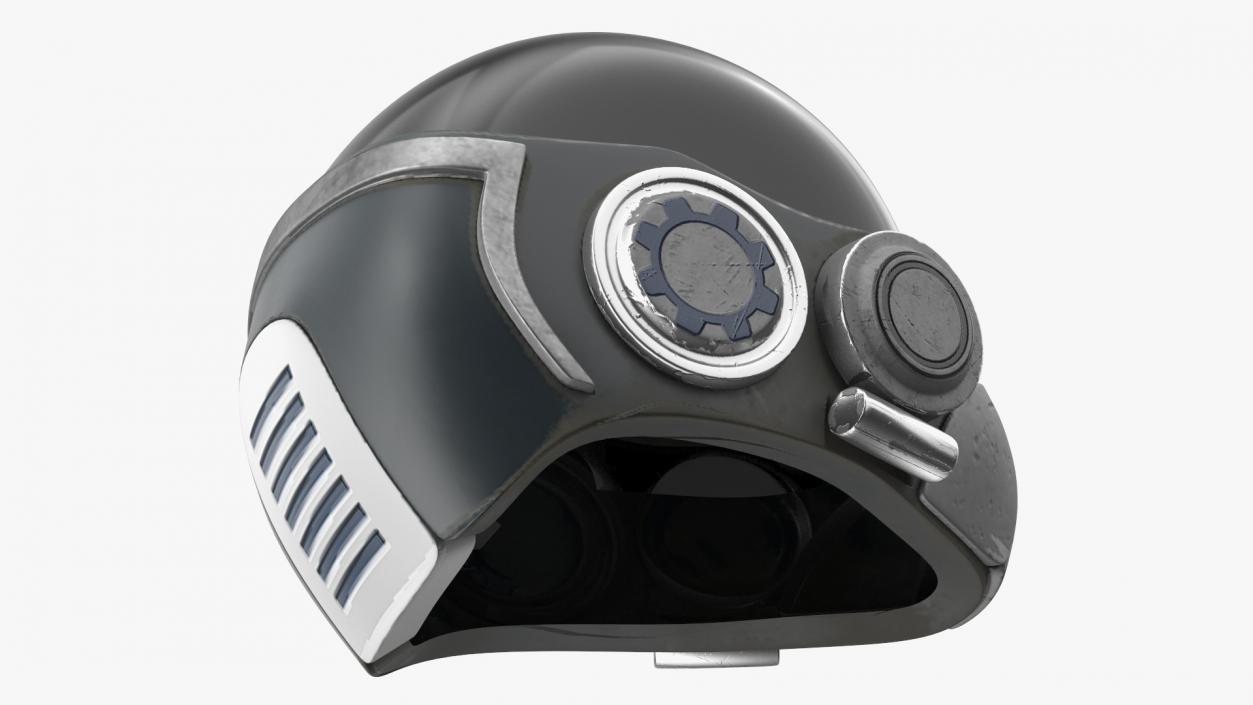 Futuristic Combat Helmet 3D model