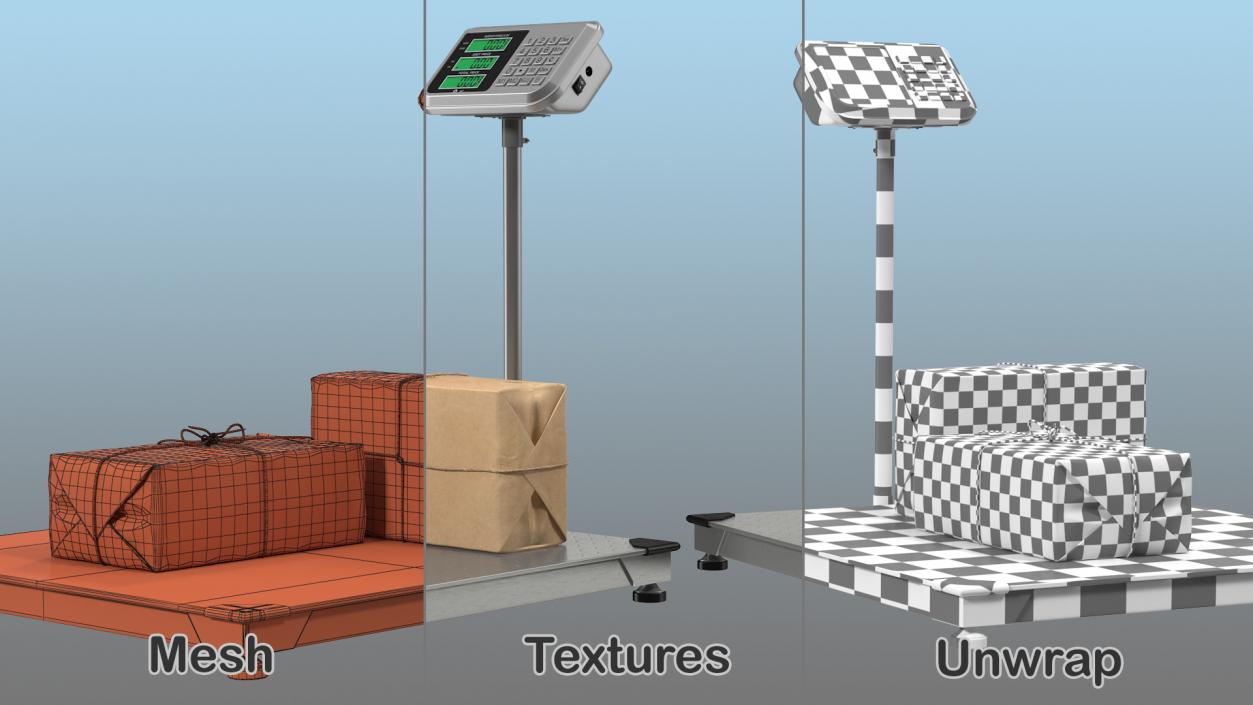 3D Warehouse Scale with Post Package model