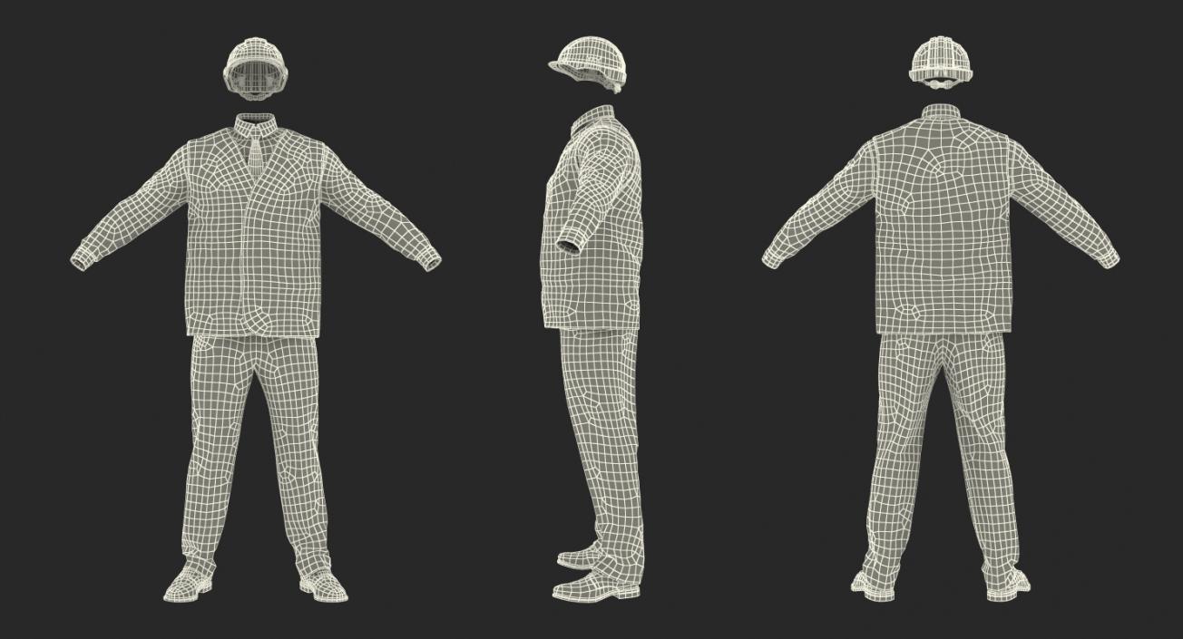 3D model Construction Architect Uniform