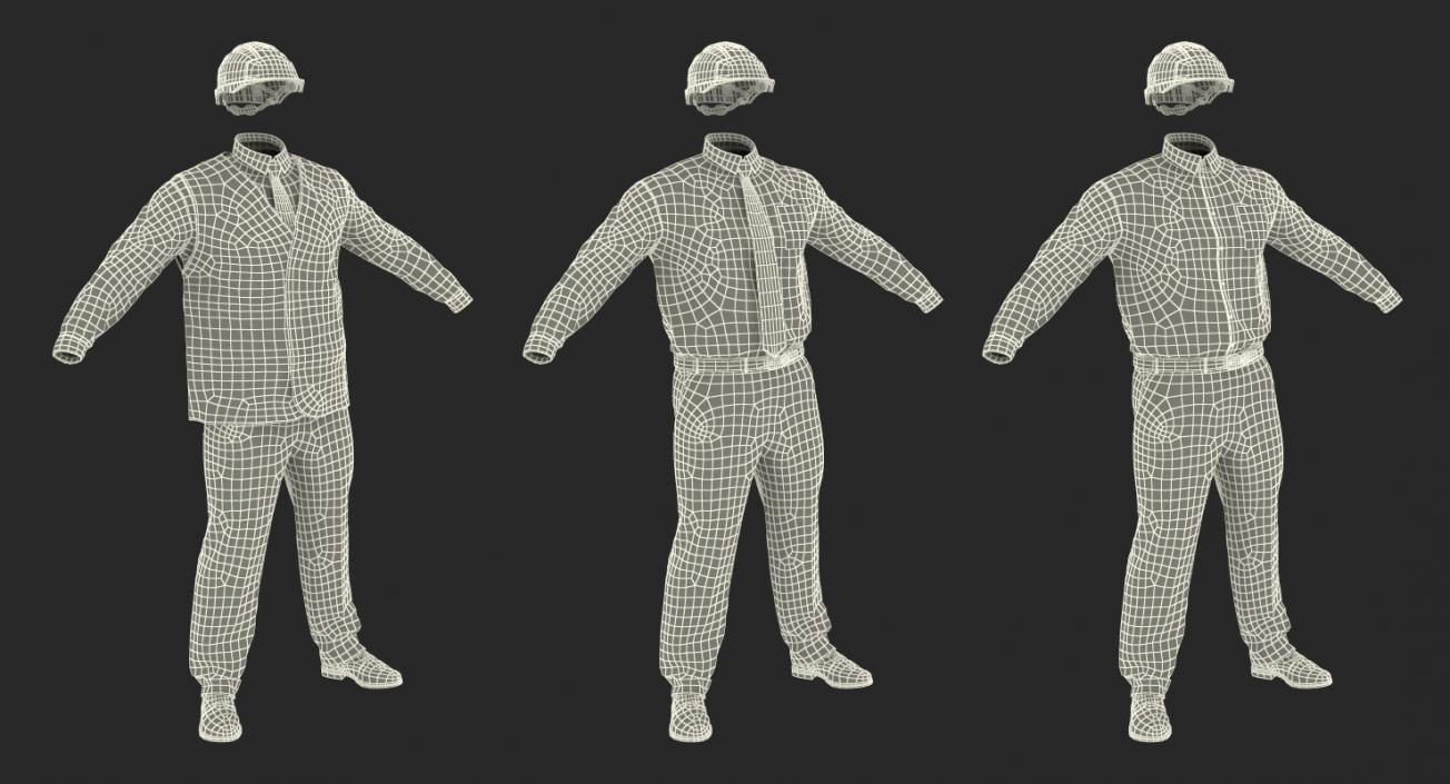 3D model Construction Architect Uniform