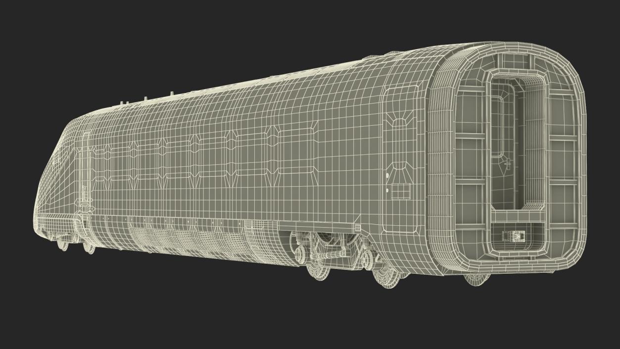 3D model ETR1000 High Speed Train Locomotive