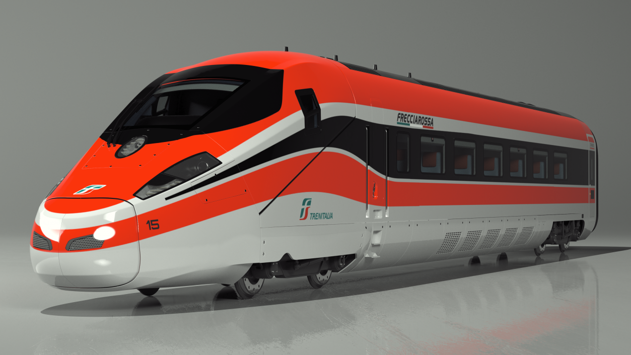 3D model ETR1000 High Speed Train Locomotive