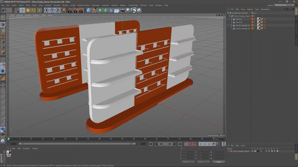 Store Display Stand 3D model