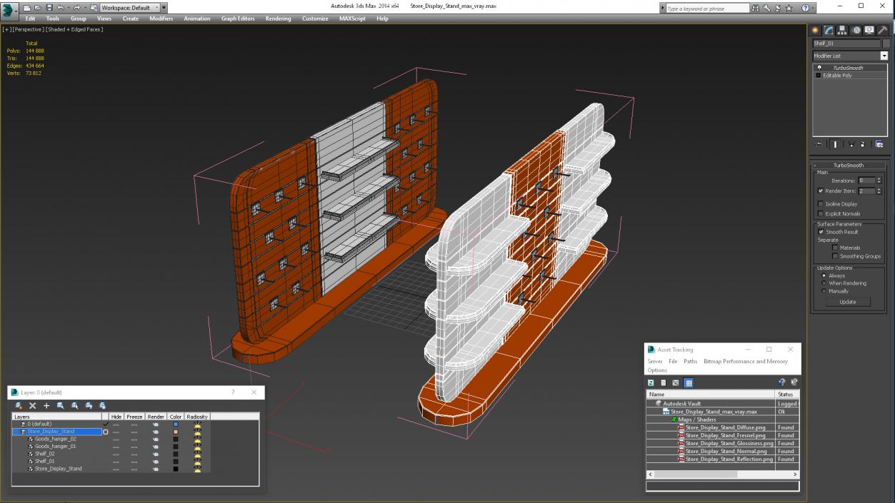 Store Display Stand 3D model