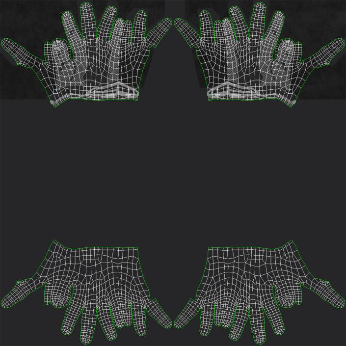 Football Handschuhe 3D model