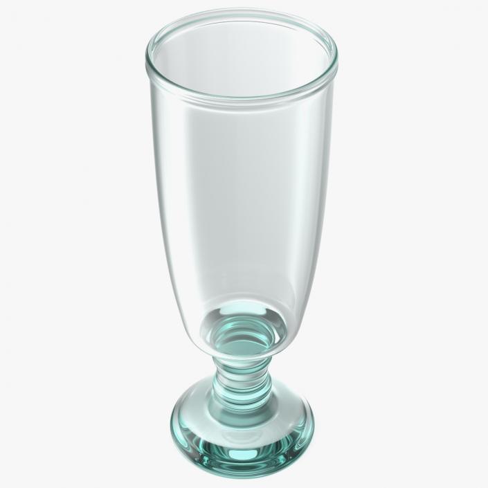 3D Clear Glass Flower Vase model